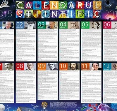 calendarul științific 2016