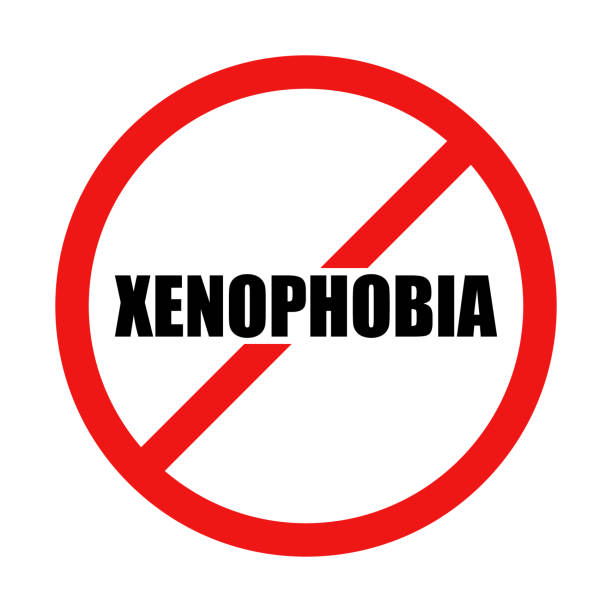 Vector No Xenophobia Illustration Sign